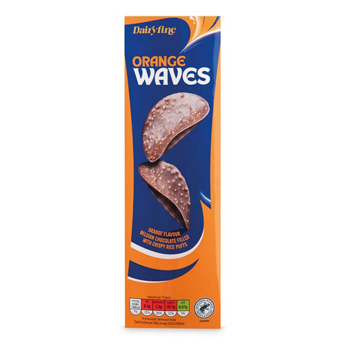 Orange Flavour Belgian Chocolate Waves ALDI UK